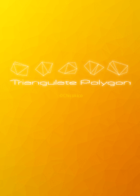 Triangulate Polygon - Yellow & Orange