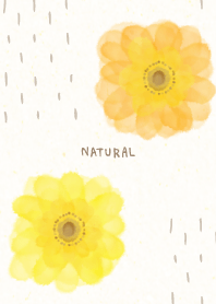 Watercolor two flowers6 from Japan