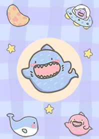 ฉลามชอบงับ!! สีม่วง