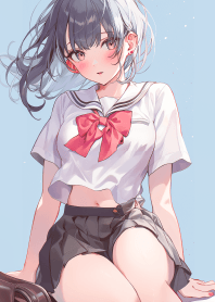 學院風美少女 4