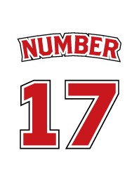 Number 17 White x Red version