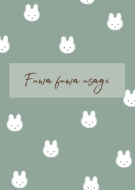 Fuwafuwa rabbit /dusty green