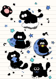 Crescent Moon Black Cat3