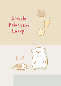 simple polar bear curry beige.