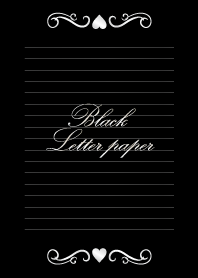 Black Letter paper *SILVER*