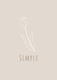 Simple Tulip - Milktea Beige