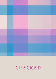 CHECKED LIGHTBLUE PINK - BROWN 18