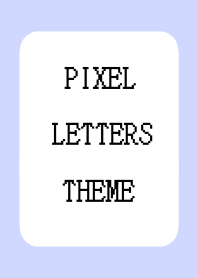 PIXEL LETTERS THEME-PURPLE BLUE