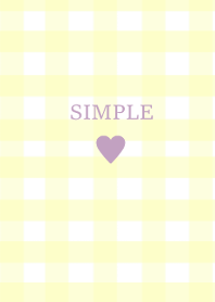 SIMPLE HEART --check purpleyellow