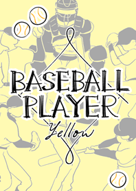 -BASEBALL PLAYER-yellow
