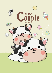 Couple Cow In Love (Green)