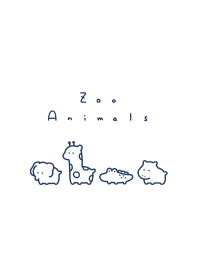 สวนสัตว์เล็กๆ / navy white