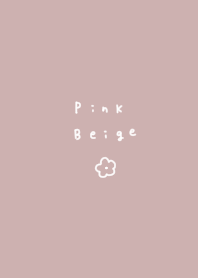 Pink Greige and small flowers.