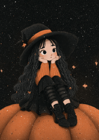Midnight Dreamer on the Pumpkin
