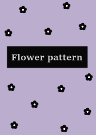 flower pattern::blackpurple