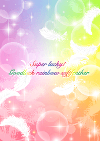 Superlucky! Goodluck rainbow softfeather