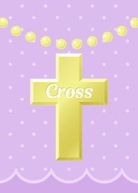 Yume-kawaii Gold cross(purple)