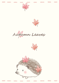 Hedgehog and Momiji -red-