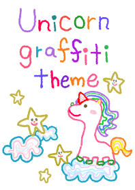 Unicorn graffiti theme
