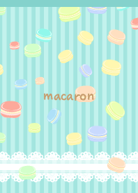 stripe and macaron on light blue2