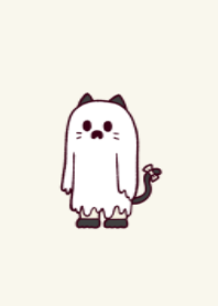 Ghost black cat.(dusty colors11)