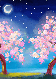 美しい夜桜の着せかえ#2268