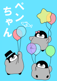 penguin theme blue