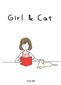Girl and cats