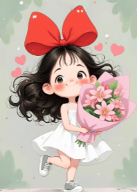 Girl and Flower V.26