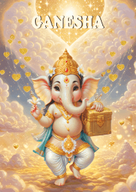Ganesha, rich and fulfilled,