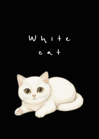 White Cat 4 Dark Black theme