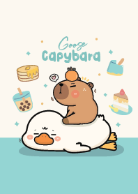 It's Capybara with goose : Blue