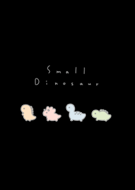 Small Dinosaur /black pastel