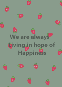 strawberry / greenbeige