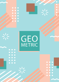 Geometric French Pass Blue & Green