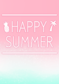 HAPPY SUMMER/Pink and blue