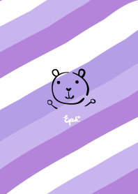 purple and bear : (EPK.1203)