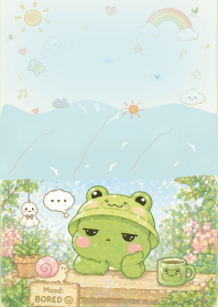 The little frog and its cuteness