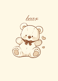 Cute teddy bear_beige 3 JP