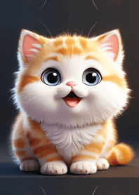 Temperamental orange cat