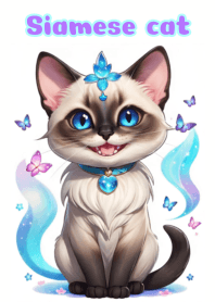 Siamese cats are cute and intelligent