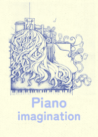 piano imagination  Corn flower blue