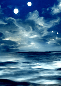 夜の月 月の海 #DkW_7。