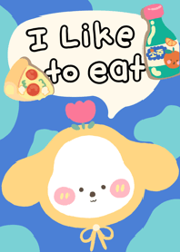 I like to eat by puppy