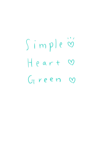 Simple heart Green Theme.