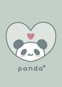 Panda Heart [Dullness Green]