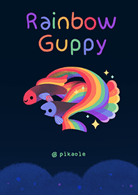 Rainbow guppy - dark