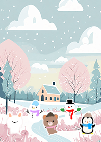 可愛い北欧風着せかえ(Winter-878)