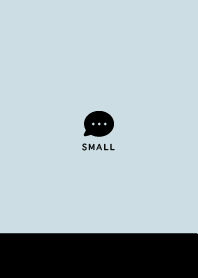 Small Button - Black & Ice Blue