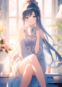 เวลาน้ำชายามบ่ายของสาวสวย 4
